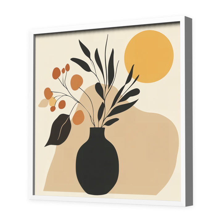 Serene Bohemian Vibes Wall Art, White Frame