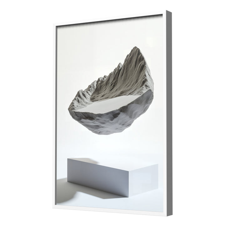 Gravity Suspended Wall Art, White Frame